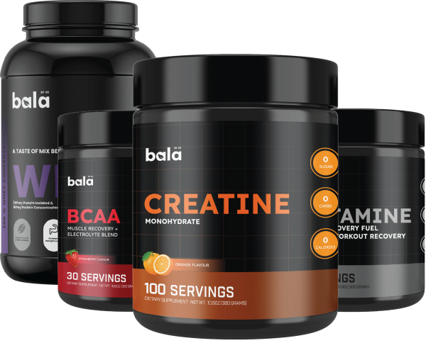 Creatine + Whey + BCAA + Glutamine