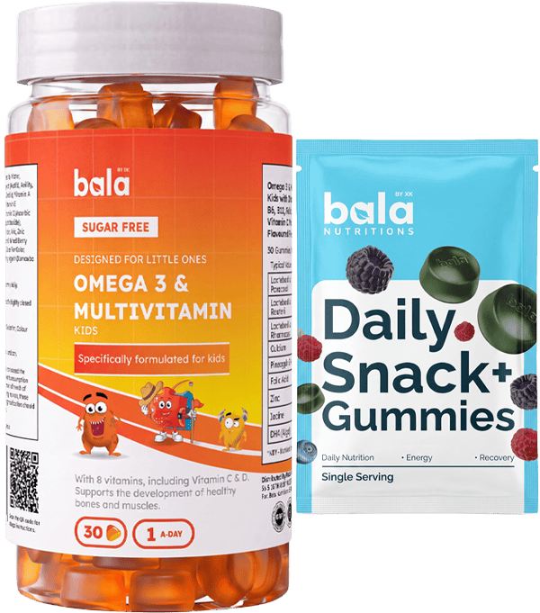 Omega 3 & Multivit + Bala Snack